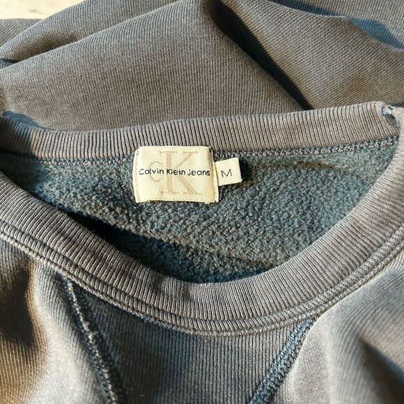 Calvin Klein Embroidered Pullover Sweatshirt Size M - Picture 4 of 7